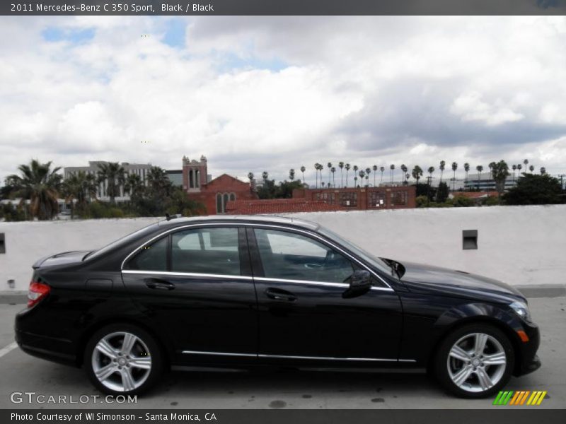 Black / Black 2011 Mercedes-Benz C 350 Sport