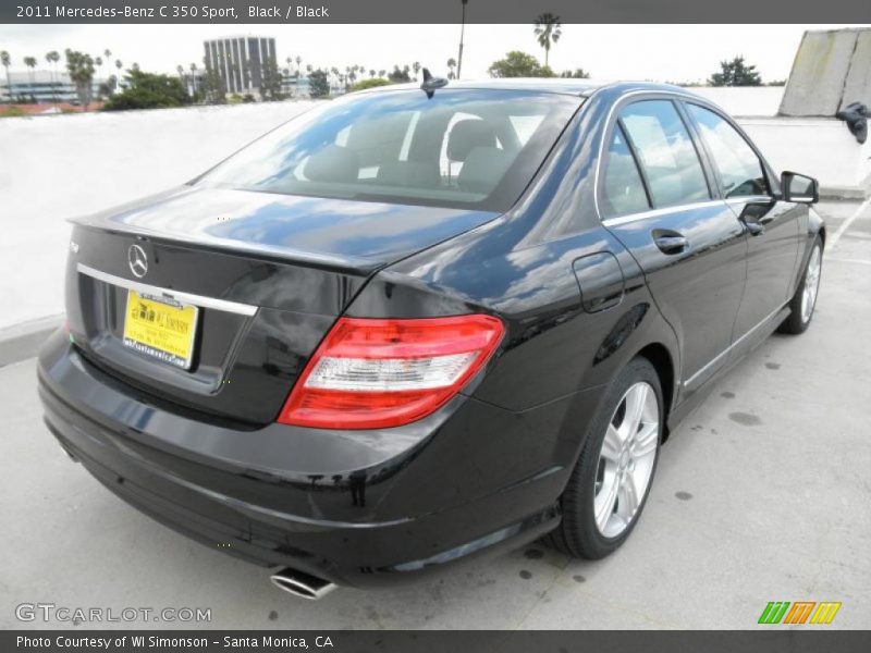 Black / Black 2011 Mercedes-Benz C 350 Sport