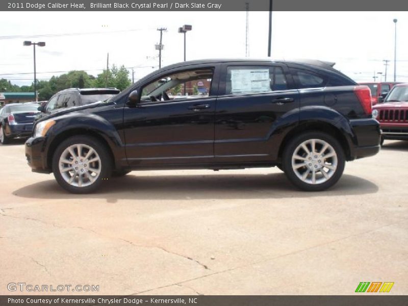 Brilliant Black Crystal Pearl / Dark Slate Gray 2011 Dodge Caliber Heat