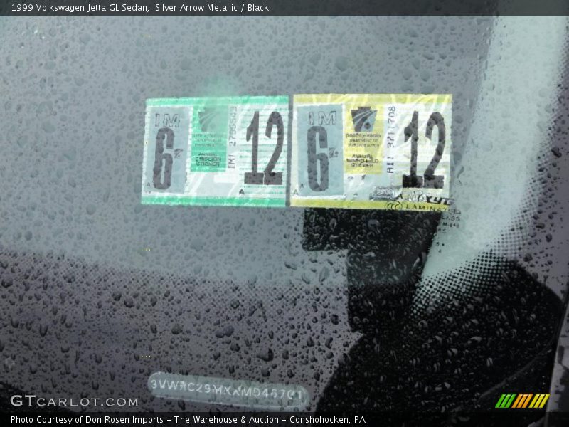 Silver Arrow Metallic / Black 1999 Volkswagen Jetta GL Sedan