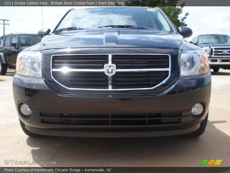 Brilliant Black Crystal Pearl / Dark Slate Gray 2011 Dodge Caliber Heat