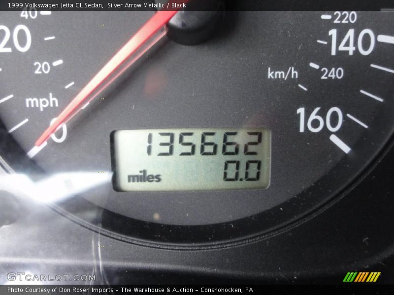 Silver Arrow Metallic / Black 1999 Volkswagen Jetta GL Sedan
