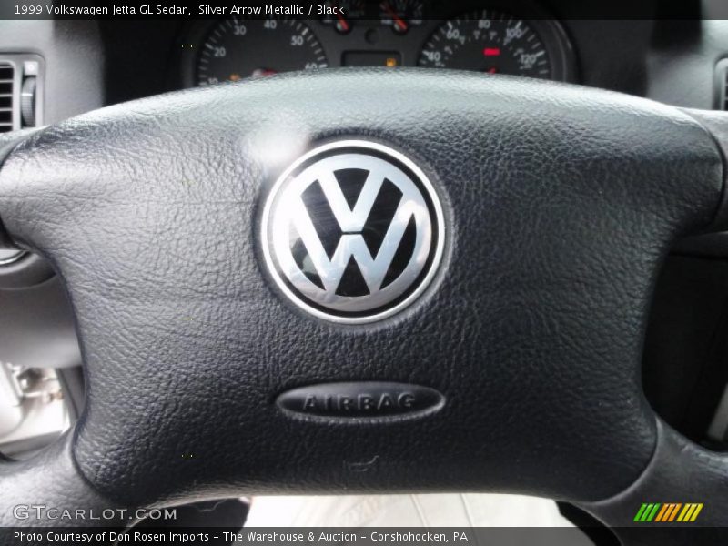 Silver Arrow Metallic / Black 1999 Volkswagen Jetta GL Sedan