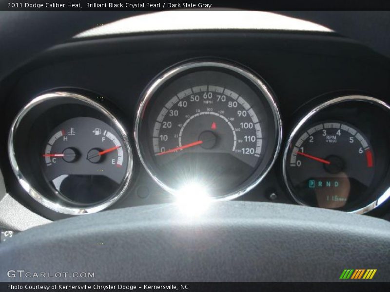 Brilliant Black Crystal Pearl / Dark Slate Gray 2011 Dodge Caliber Heat