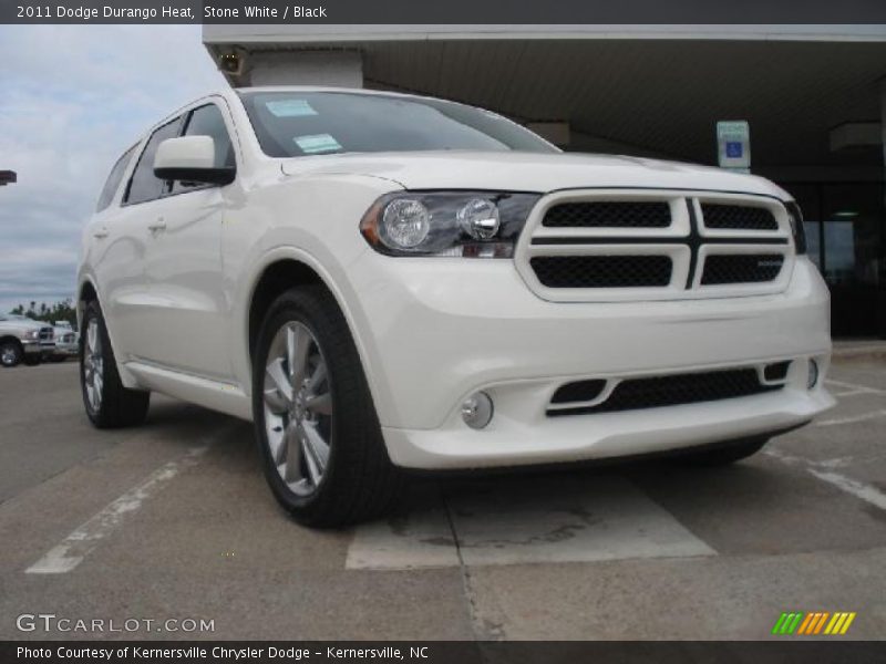 Stone White / Black 2011 Dodge Durango Heat