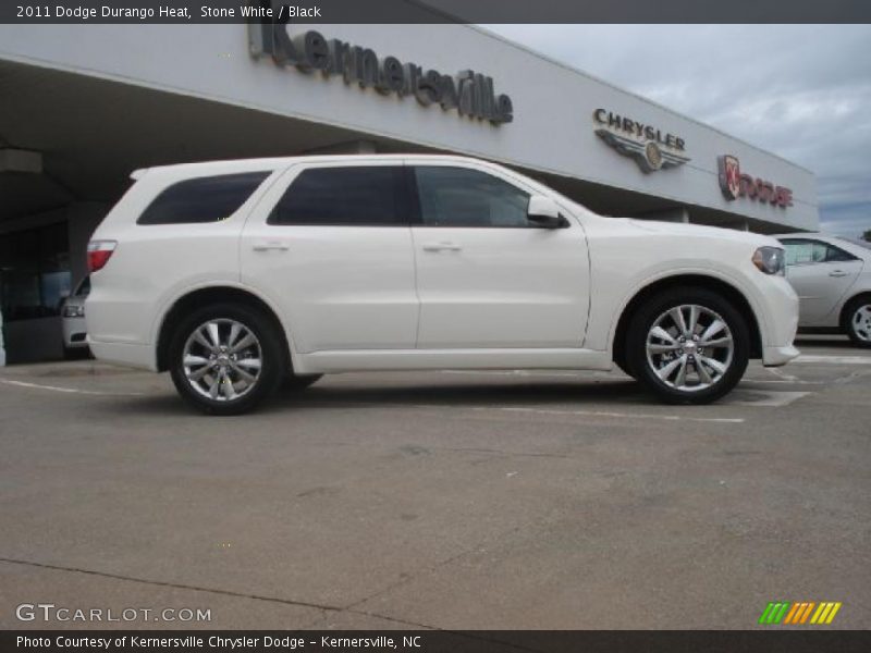 Stone White / Black 2011 Dodge Durango Heat