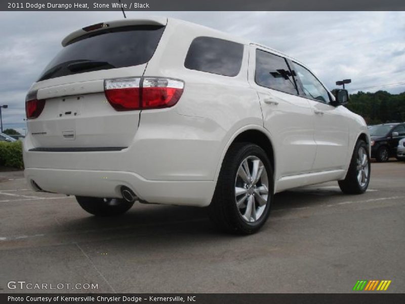 Stone White / Black 2011 Dodge Durango Heat