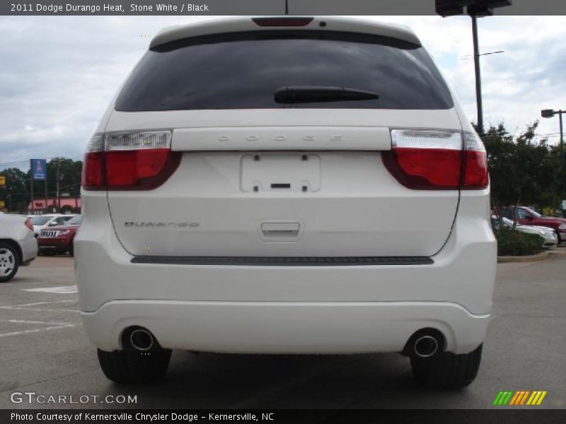 Stone White / Black 2011 Dodge Durango Heat