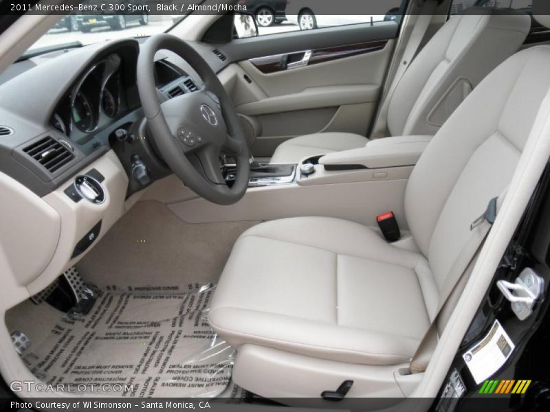 Black / Almond/Mocha 2011 Mercedes-Benz C 300 Sport