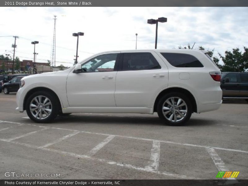 Stone White / Black 2011 Dodge Durango Heat