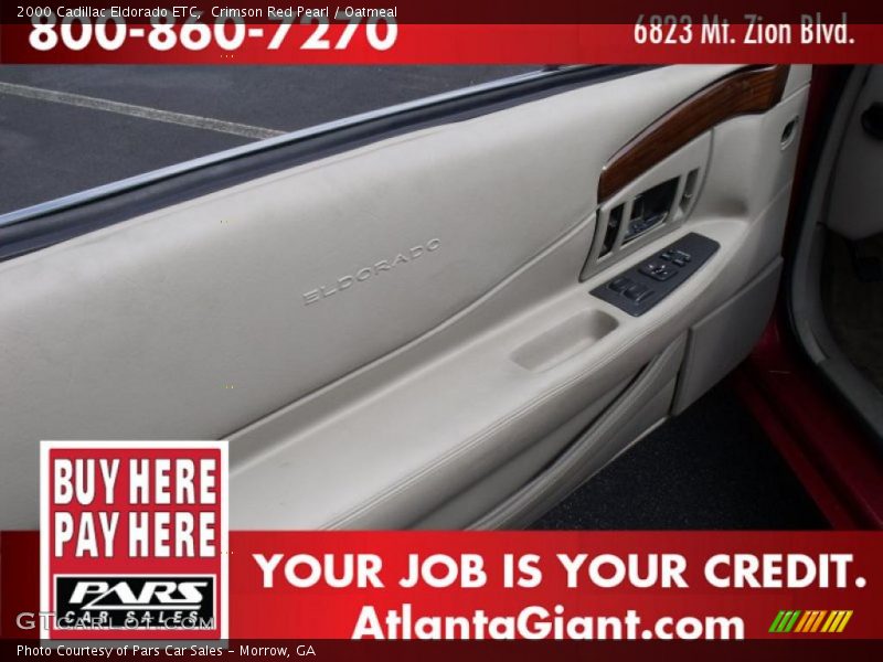 Crimson Red Pearl / Oatmeal 2000 Cadillac Eldorado ETC