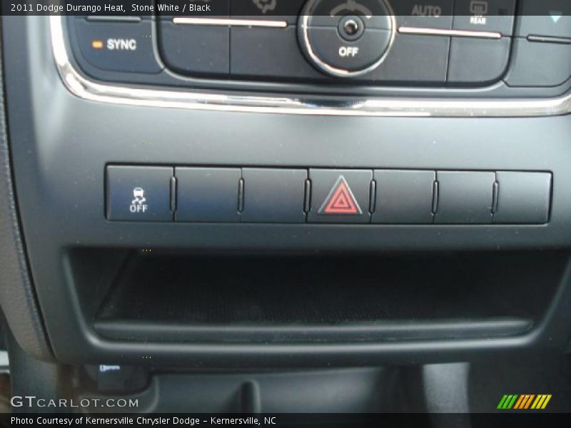 Stone White / Black 2011 Dodge Durango Heat