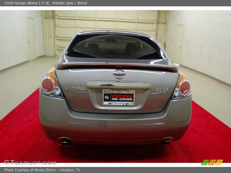 Metallic Jade / Blond 2008 Nissan Altima 3.5 SE