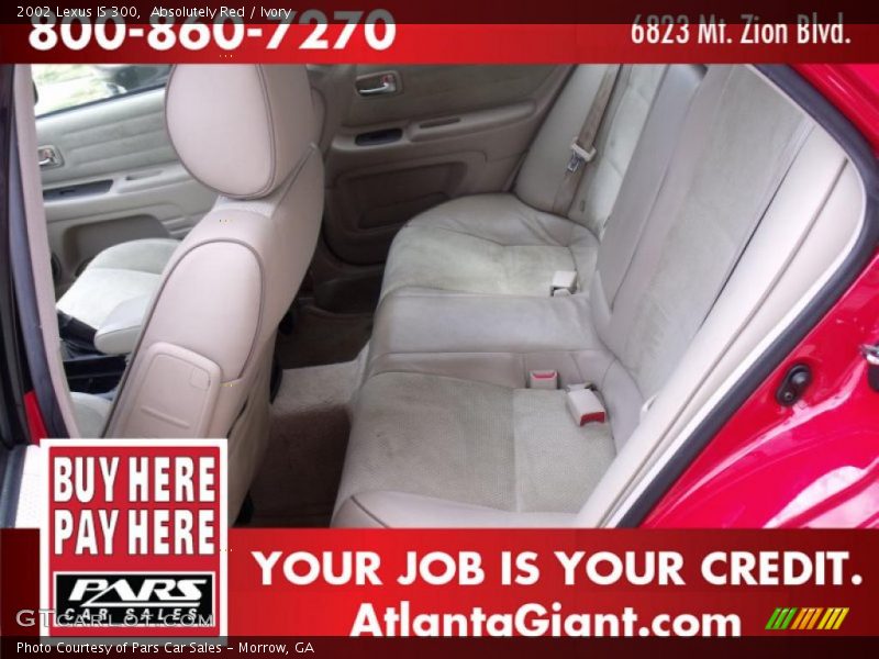 Absolutely Red / Ivory 2002 Lexus IS 300