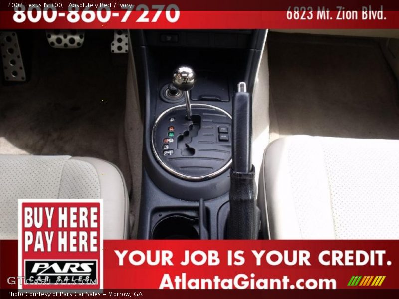 Absolutely Red / Ivory 2002 Lexus IS 300