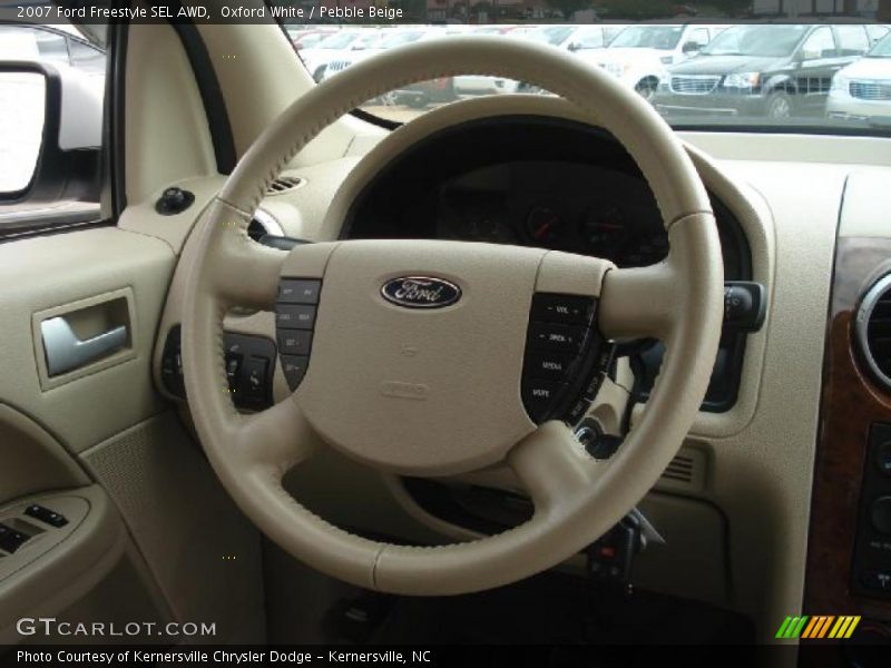 Oxford White / Pebble Beige 2007 Ford Freestyle SEL AWD