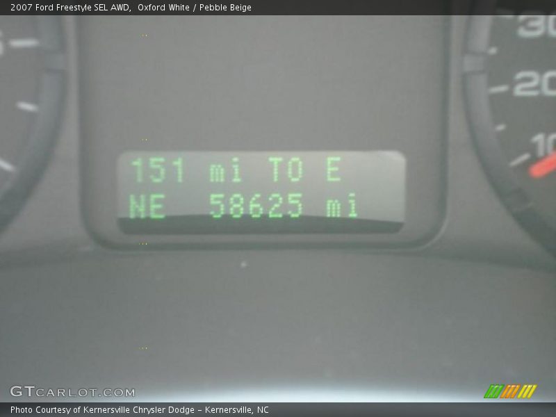 Oxford White / Pebble Beige 2007 Ford Freestyle SEL AWD
