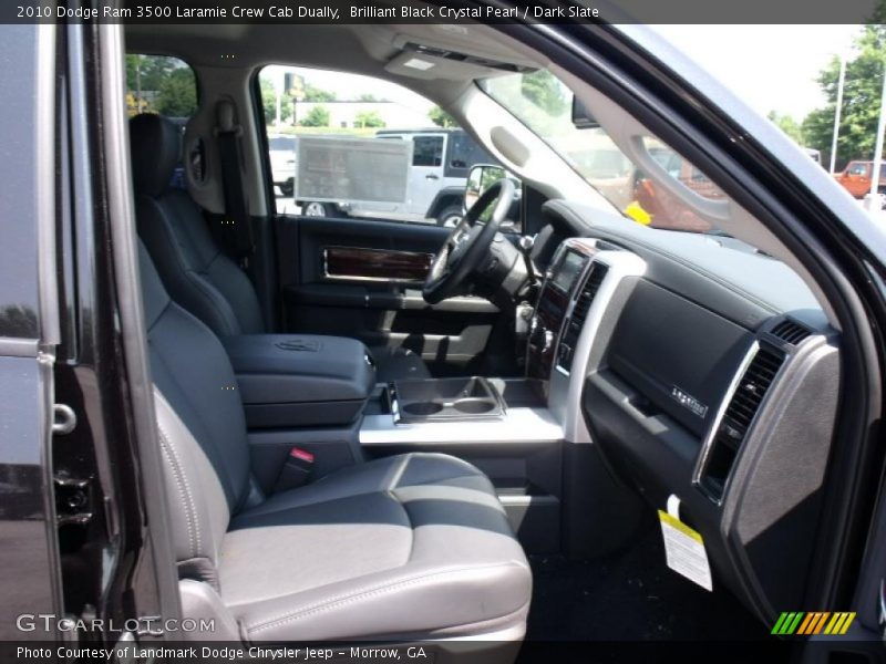 Brilliant Black Crystal Pearl / Dark Slate 2010 Dodge Ram 3500 Laramie Crew Cab Dually