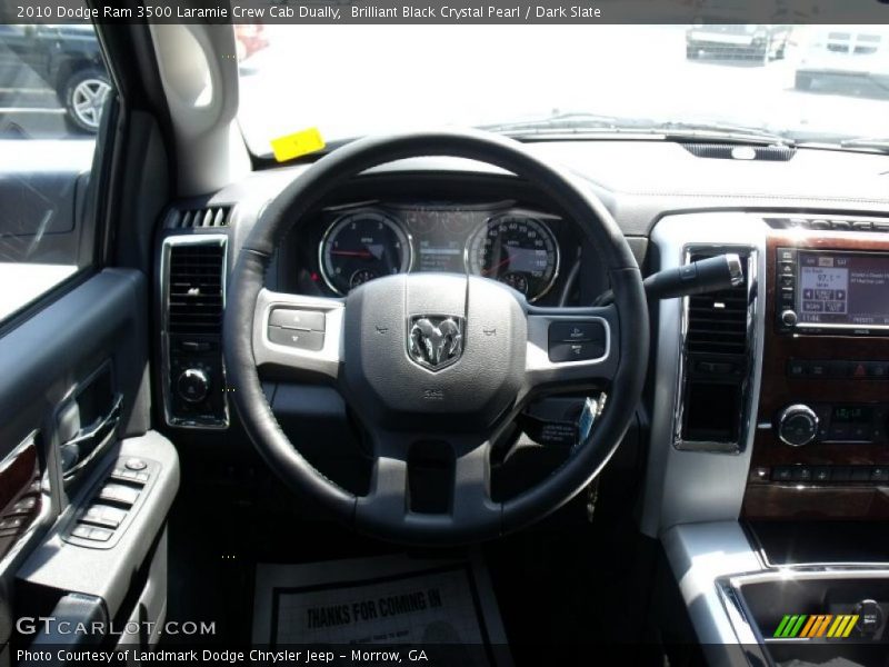 Brilliant Black Crystal Pearl / Dark Slate 2010 Dodge Ram 3500 Laramie Crew Cab Dually