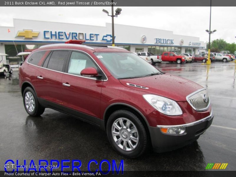 Red Jewel Tintcoat / Ebony/Ebony 2011 Buick Enclave CXL AWD