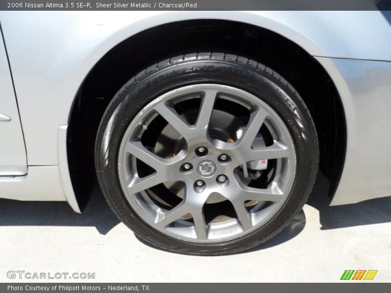 Sheer Silver Metallic / Charcoal/Red 2006 Nissan Altima 3.5 SE-R