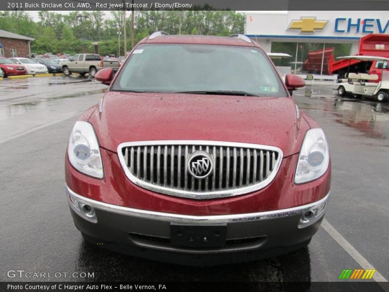 Red Jewel Tintcoat / Ebony/Ebony 2011 Buick Enclave CXL AWD