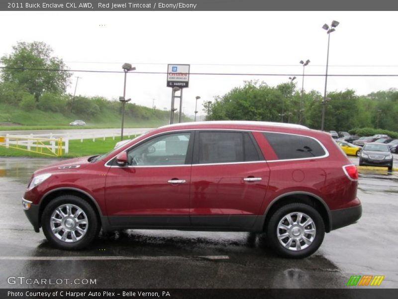 Red Jewel Tintcoat / Ebony/Ebony 2011 Buick Enclave CXL AWD