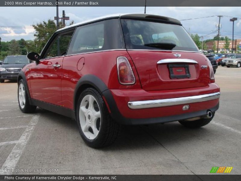Chili Red / Panther Black 2003 Mini Cooper Hardtop