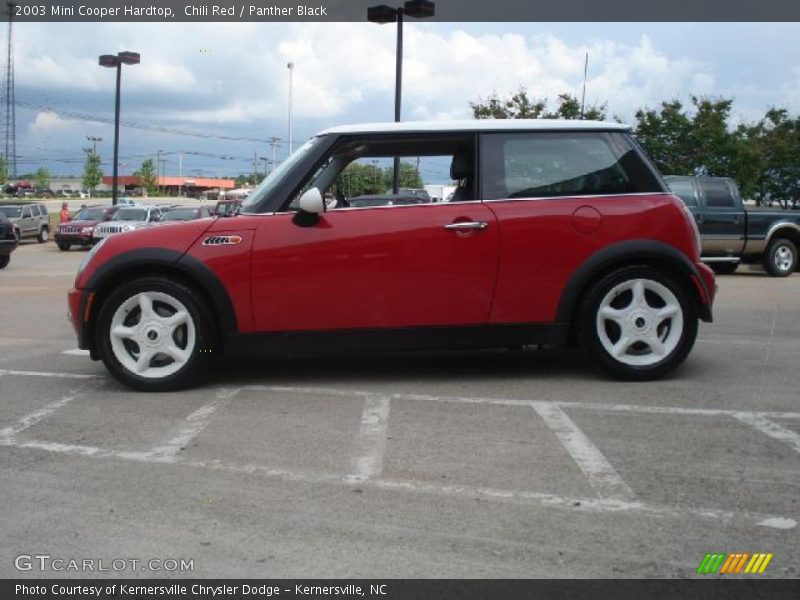 Chili Red / Panther Black 2003 Mini Cooper Hardtop