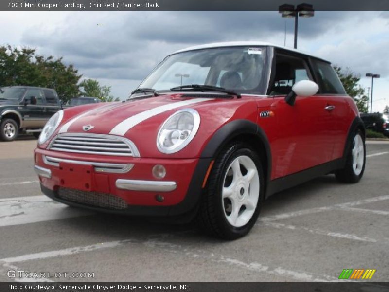 Chili Red / Panther Black 2003 Mini Cooper Hardtop