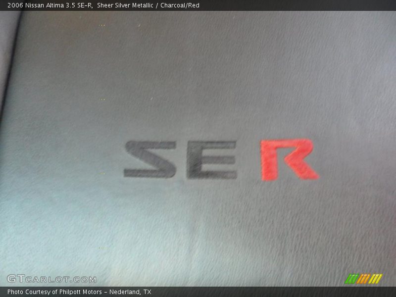 Sheer Silver Metallic / Charcoal/Red 2006 Nissan Altima 3.5 SE-R