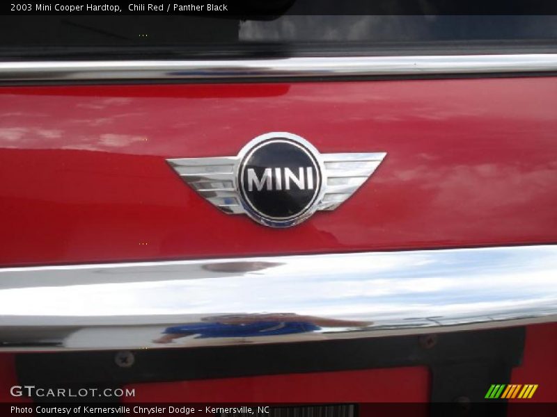 Chili Red / Panther Black 2003 Mini Cooper Hardtop
