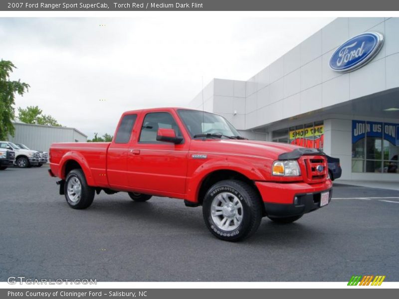 Torch Red / Medium Dark Flint 2007 Ford Ranger Sport SuperCab