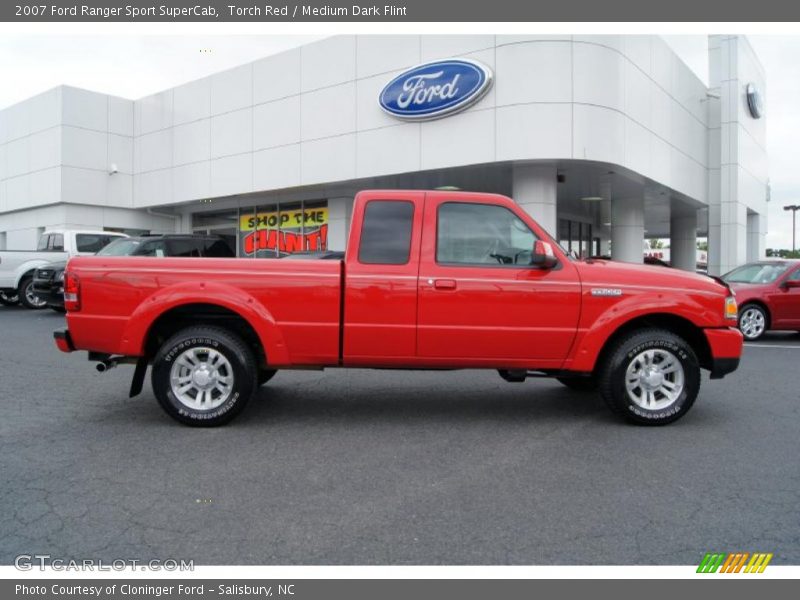 Torch Red / Medium Dark Flint 2007 Ford Ranger Sport SuperCab