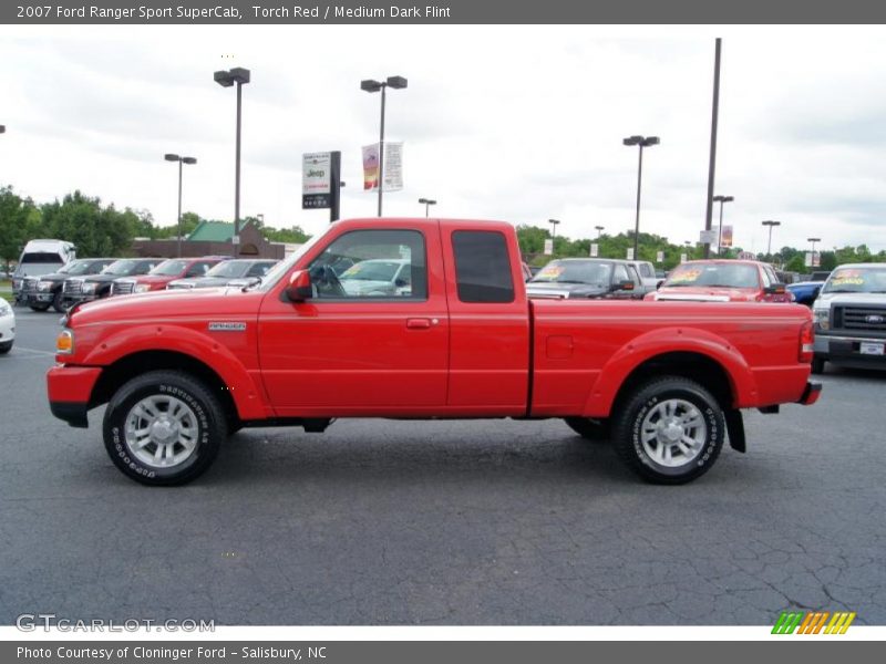 Torch Red / Medium Dark Flint 2007 Ford Ranger Sport SuperCab