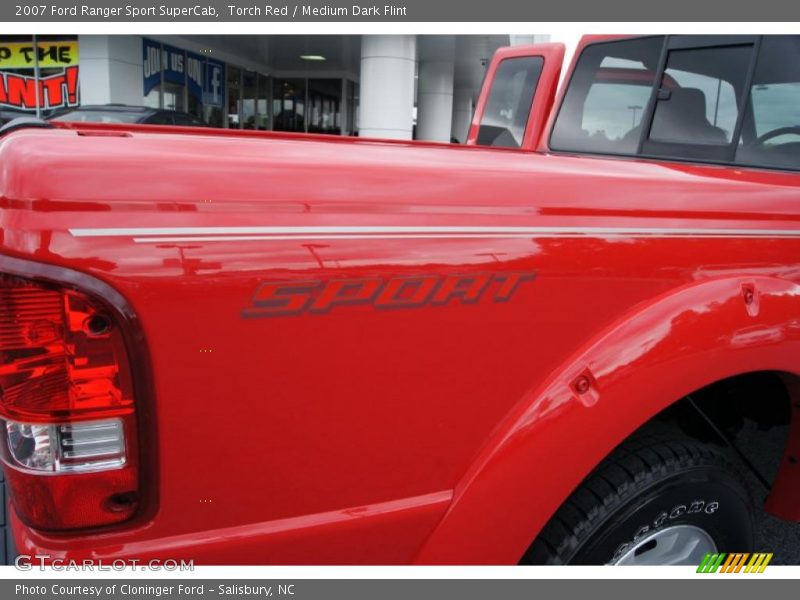 Torch Red / Medium Dark Flint 2007 Ford Ranger Sport SuperCab