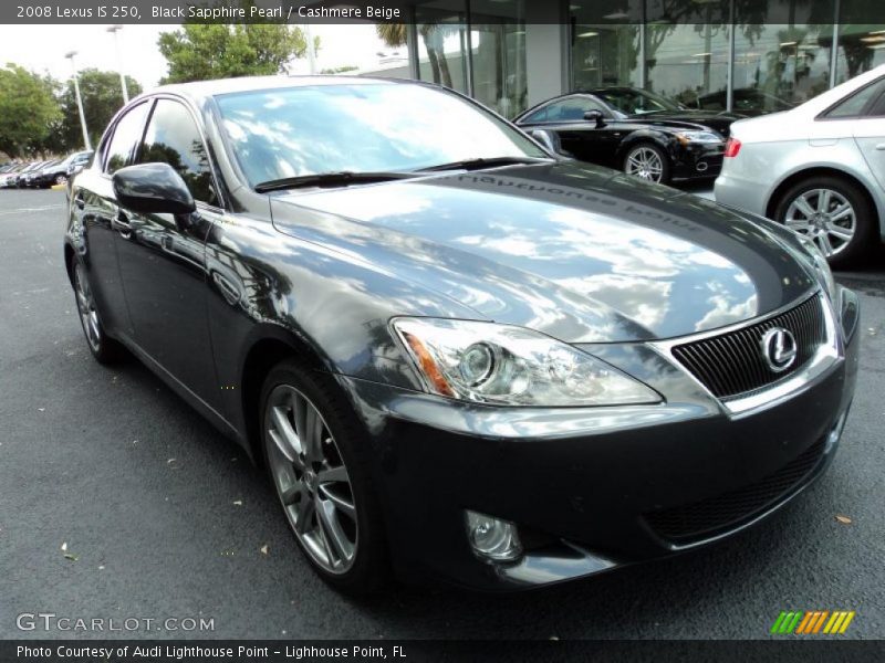 Black Sapphire Pearl / Cashmere Beige 2008 Lexus IS 250