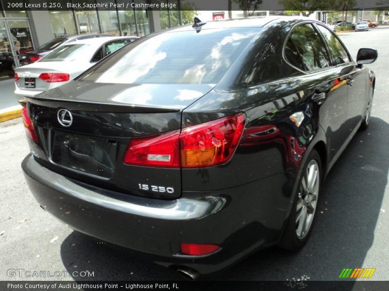 Black Sapphire Pearl / Cashmere Beige 2008 Lexus IS 250