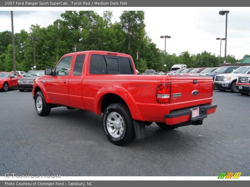 Torch Red / Medium Dark Flint 2007 Ford Ranger Sport SuperCab