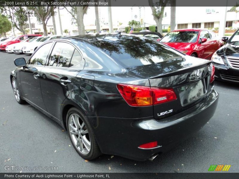 Black Sapphire Pearl / Cashmere Beige 2008 Lexus IS 250