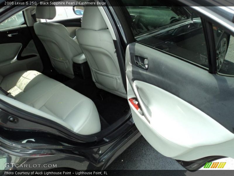 Black Sapphire Pearl / Cashmere Beige 2008 Lexus IS 250