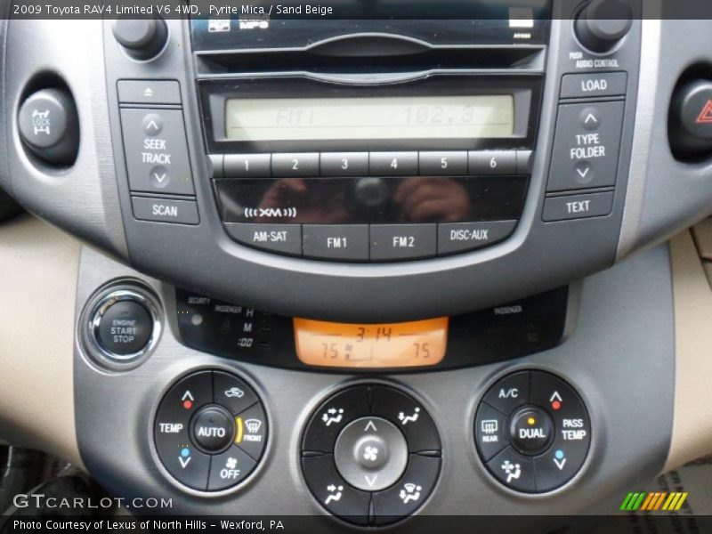 Controls of 2009 RAV4 Limited V6 4WD