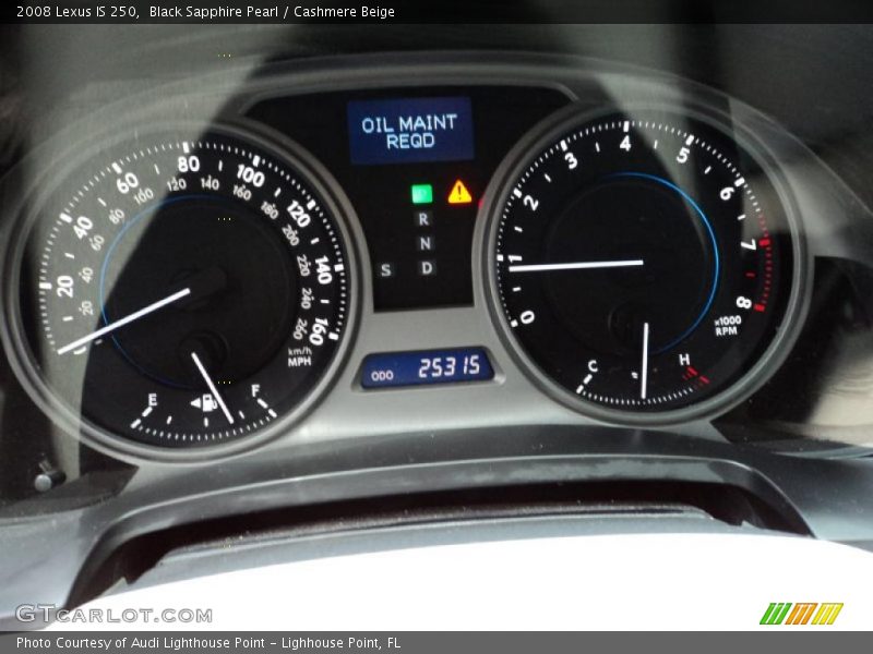 Black Sapphire Pearl / Cashmere Beige 2008 Lexus IS 250