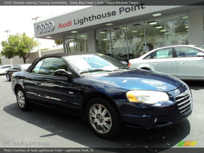 Deep Blue Pearl / Dark Taupe/Medium Taupe 2005 Chrysler Sebring Touring Convertible