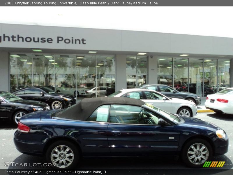 Deep Blue Pearl / Dark Taupe/Medium Taupe 2005 Chrysler Sebring Touring Convertible