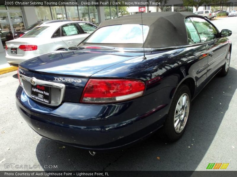 Deep Blue Pearl / Dark Taupe/Medium Taupe 2005 Chrysler Sebring Touring Convertible