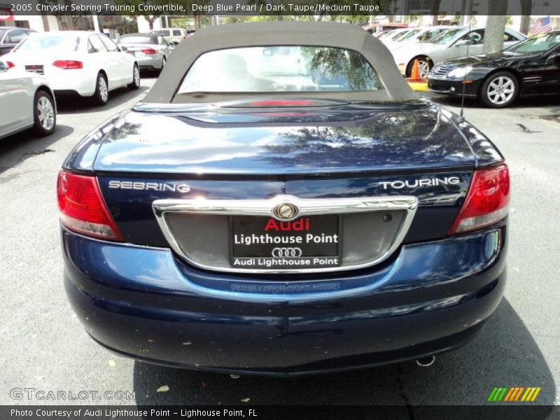 Deep Blue Pearl / Dark Taupe/Medium Taupe 2005 Chrysler Sebring Touring Convertible