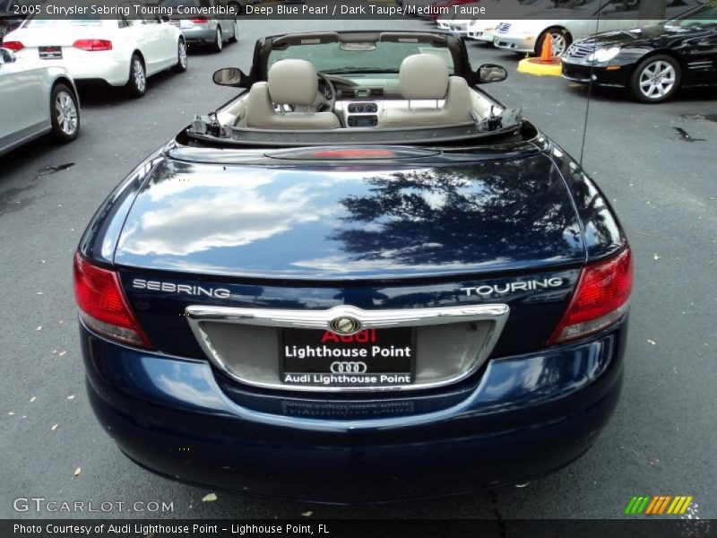 Deep Blue Pearl / Dark Taupe/Medium Taupe 2005 Chrysler Sebring Touring Convertible