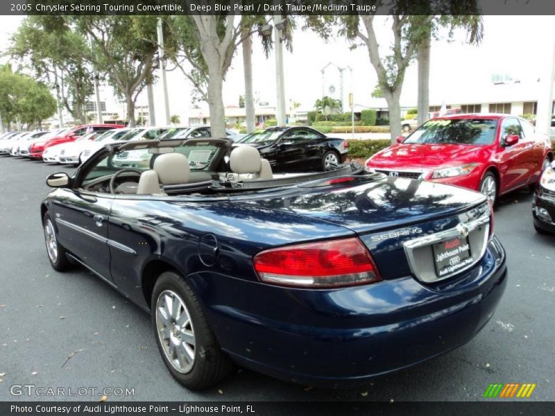 Deep Blue Pearl / Dark Taupe/Medium Taupe 2005 Chrysler Sebring Touring Convertible