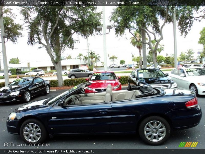 Deep Blue Pearl / Dark Taupe/Medium Taupe 2005 Chrysler Sebring Touring Convertible
